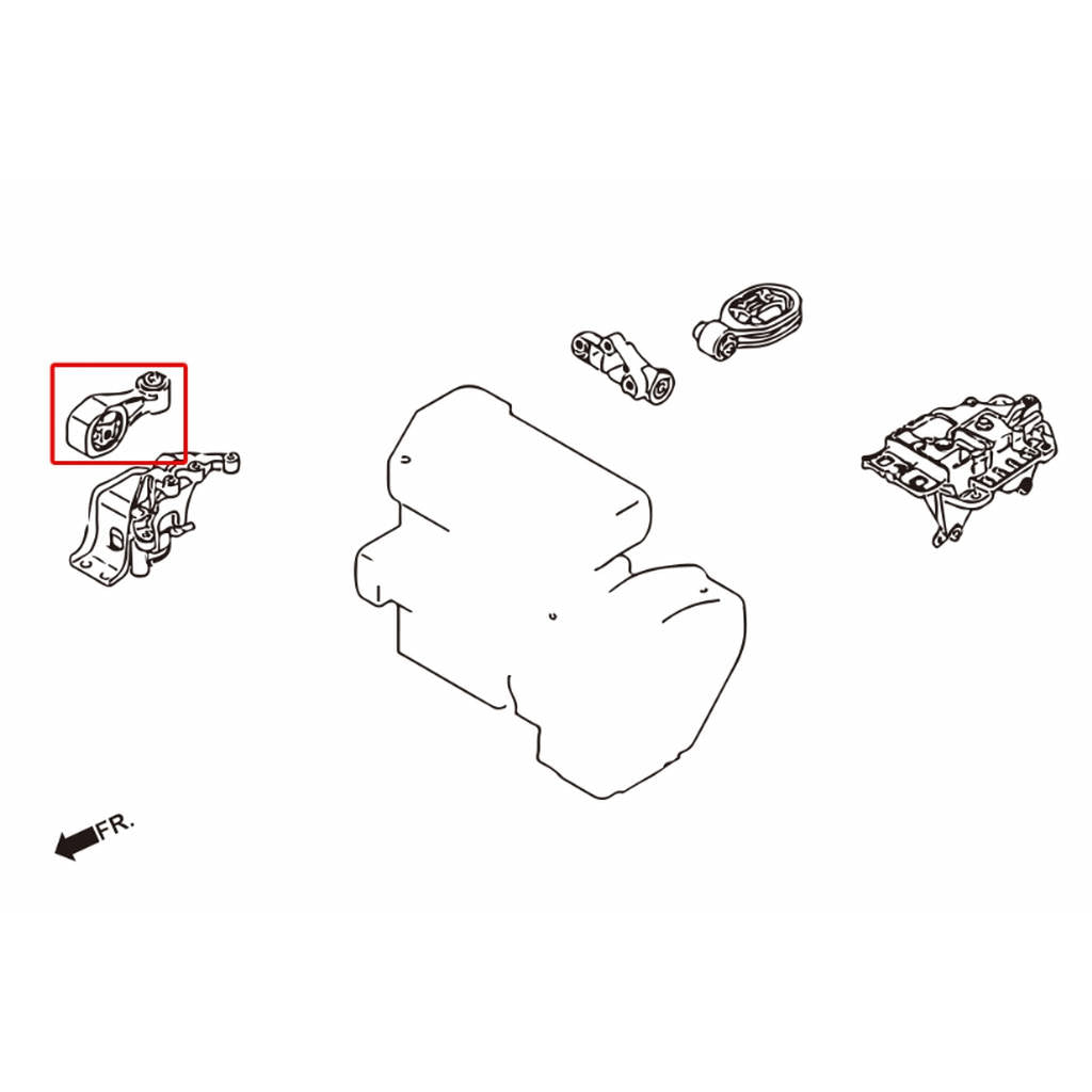 HARDRACE 7821 HARDEN ENGINE MOUNT NISSAN TIIDA 11- Photo-4
