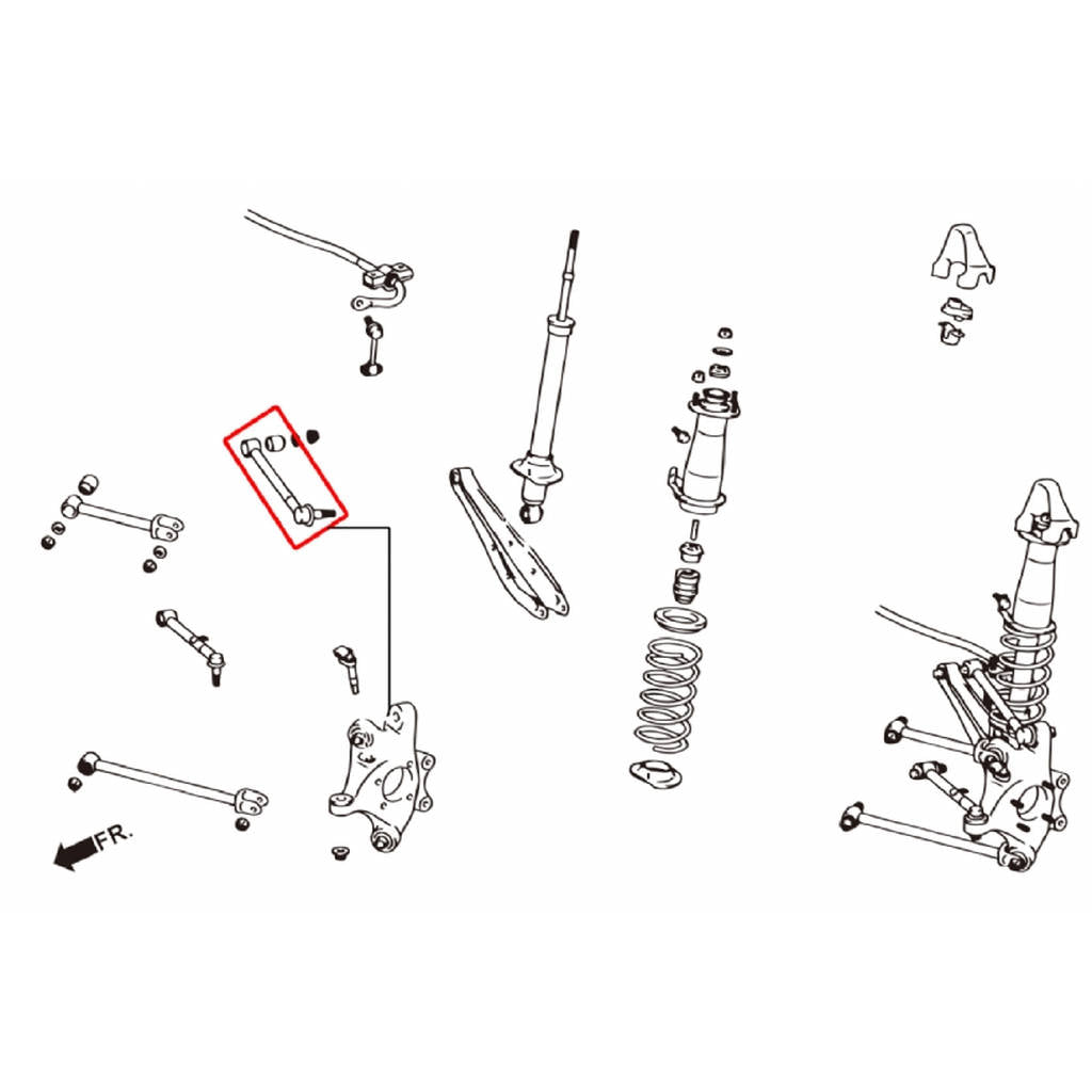 HARDRACE 7998 ADJ. CAMBER/TOE/CASTER ARM LEXUS IS350 06- Photo-1