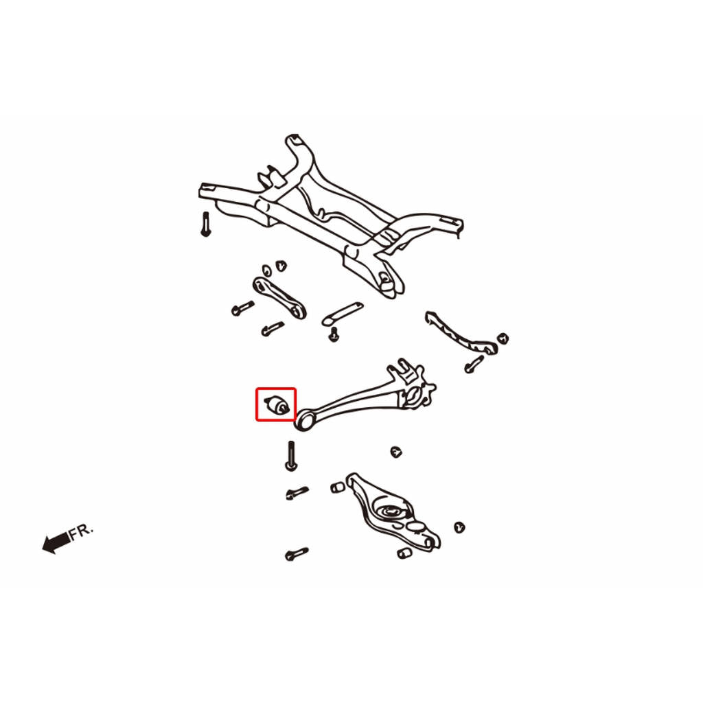 HARDRACE 7168 HARDEN RUBBER BUSHING MITSUBISHI FORTIS 07- Photo-1