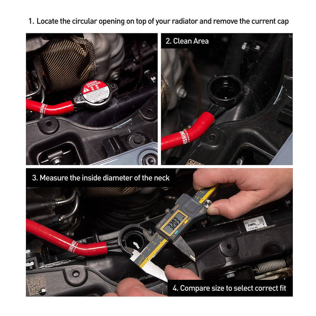 MISHIMOTO MMRC-13L High Pressure 1.3 Bar Radiator Cap Large Photo-5
