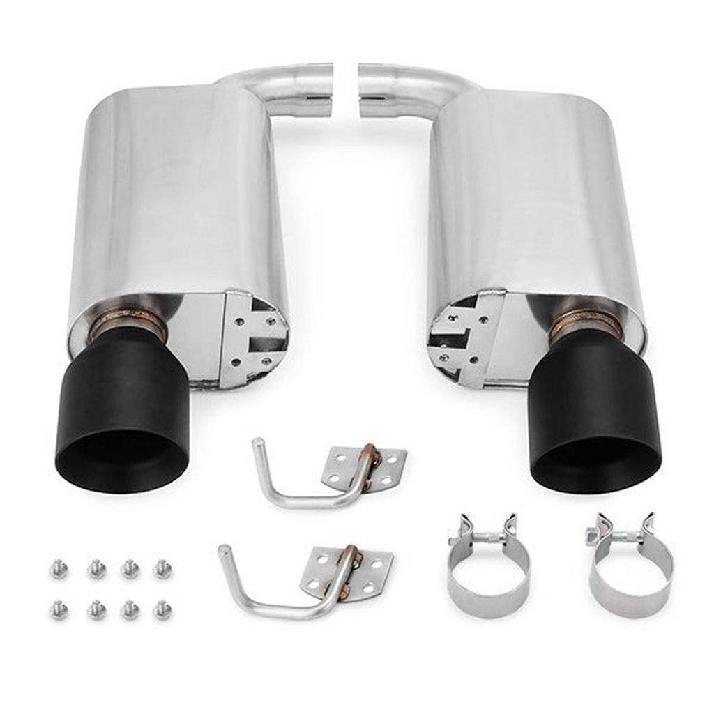 MISHIMOTO MMEXH-MUS8-15ASBK FORD Mustang GT Street Axleback Exhaust, 2015+, Black Photo-0