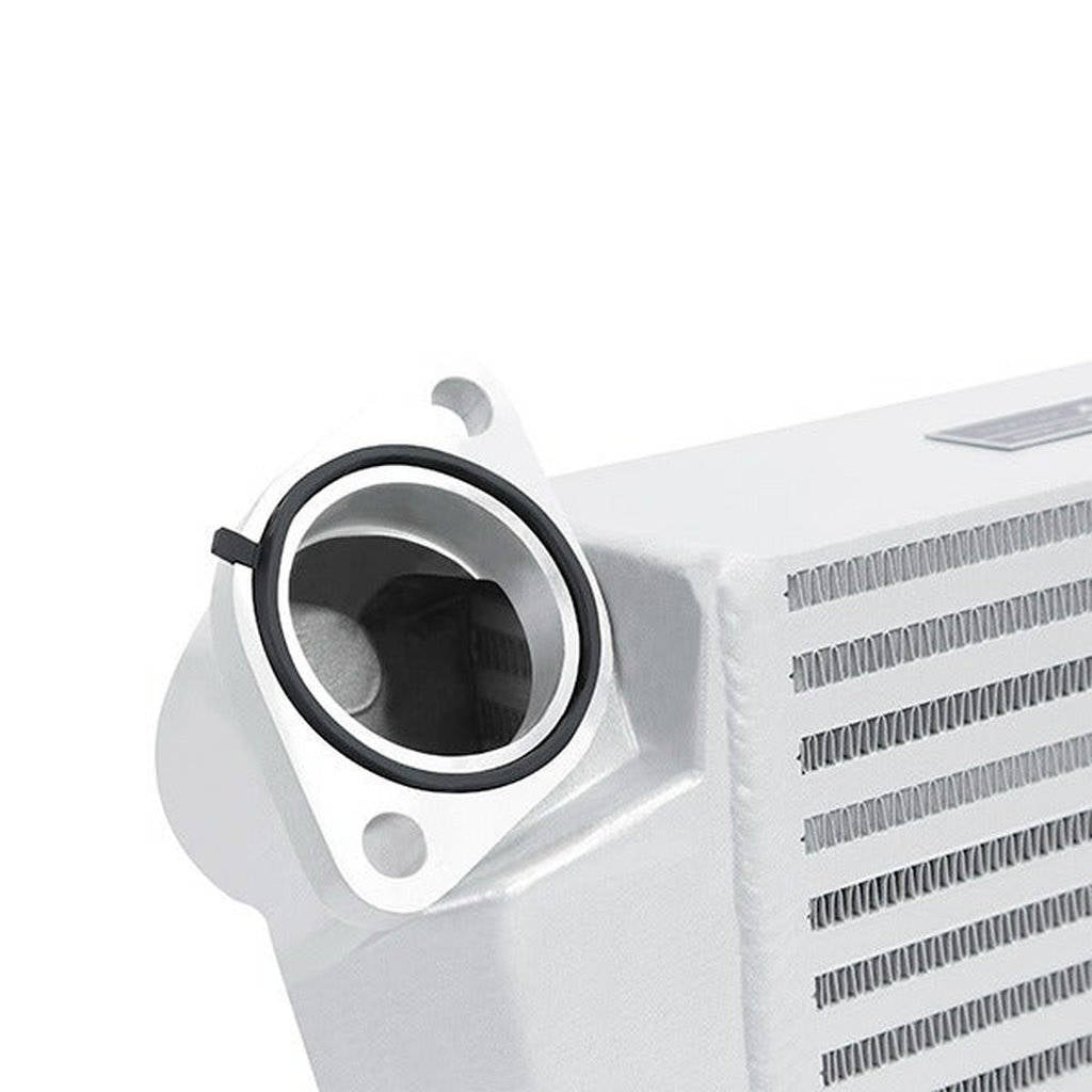 MISHIMOTO MMTMIC-WRX-08SLRD SUBARU WRX 2008-2014 Top-Mount Intercooler Silver Cooler, Red Hoses Photo-2