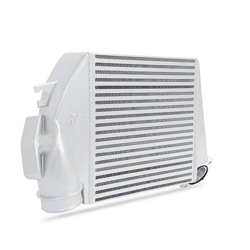 MISHIMOTO MMTMIC-WRX-08SLBL SUBARU WRX 2008-2014 Top-Mount Intercooler Silver Cooler, Blue Hoses Photo-1