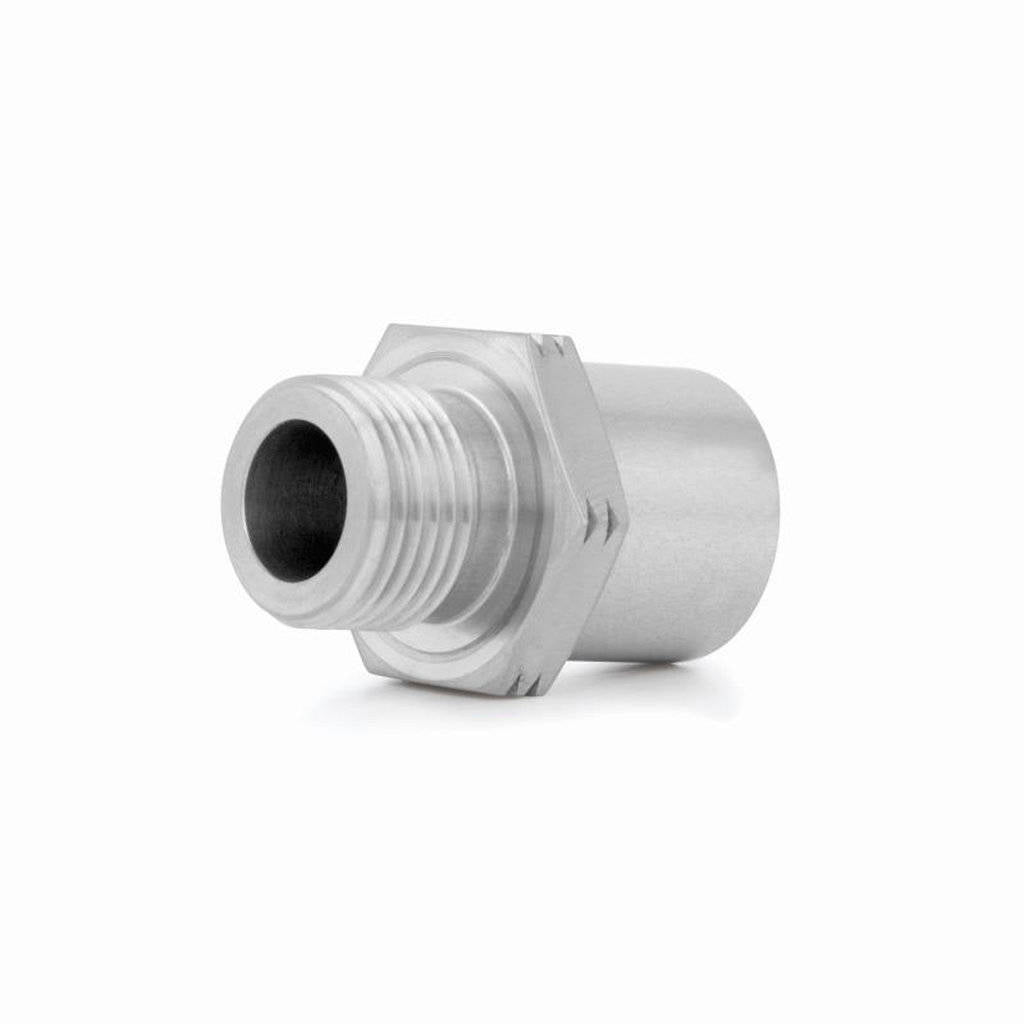 MISHIMOTO MMSPA-3416 Stainless Steel Sandwich Plate Adapter, 3/4" -16UNF Photo-0