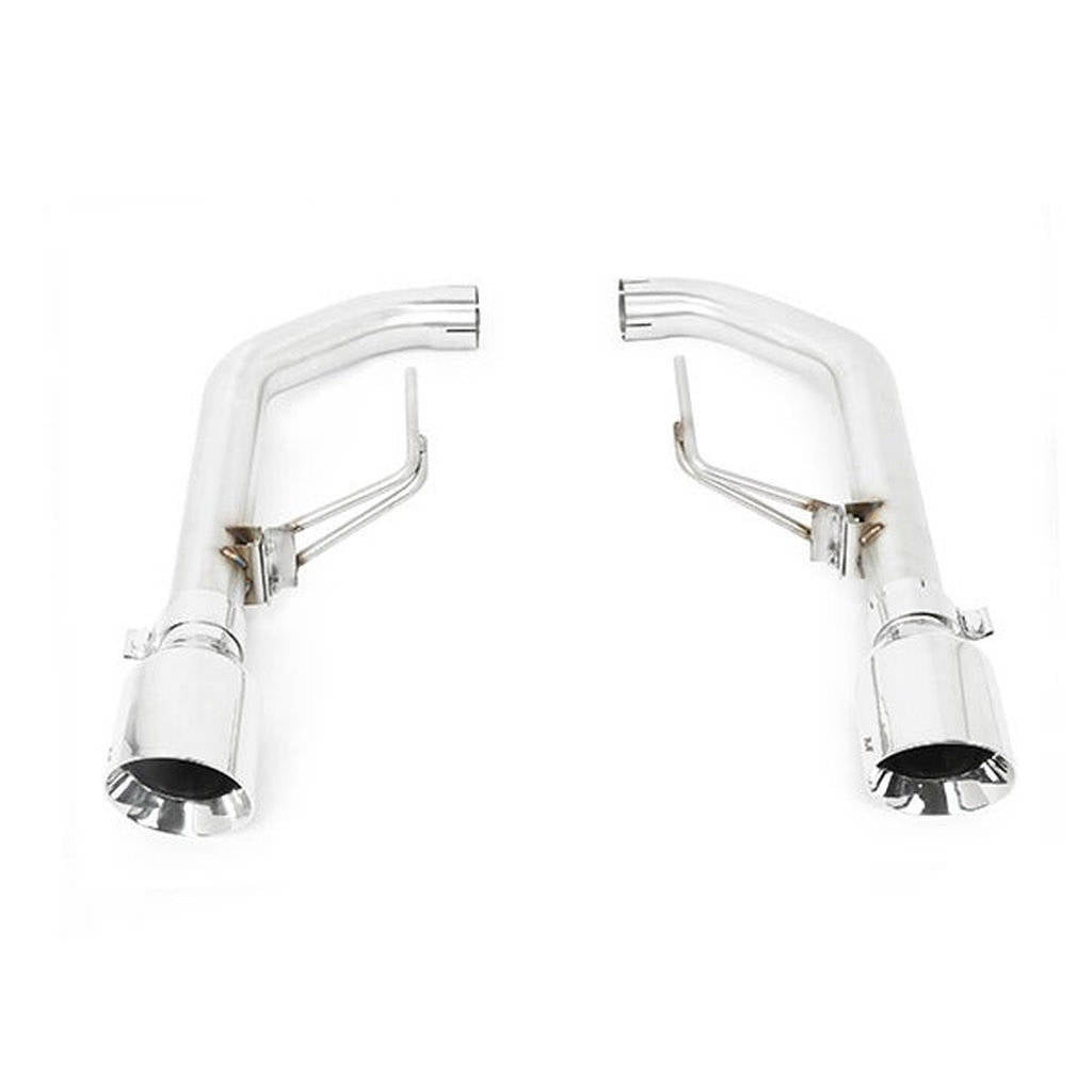 MISHIMOTO MMEXH-MUS8-15ARP FORD Mustang GT Race Axleback Polished Exhaust, 2015+ Photo-1