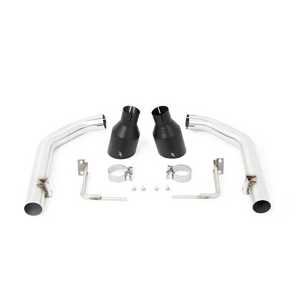 MISHIMOTO MMEXH-MUS8-15ARBK FORD Mustang GT Race Axleback Black Exhaust, 2015+ Photo-0