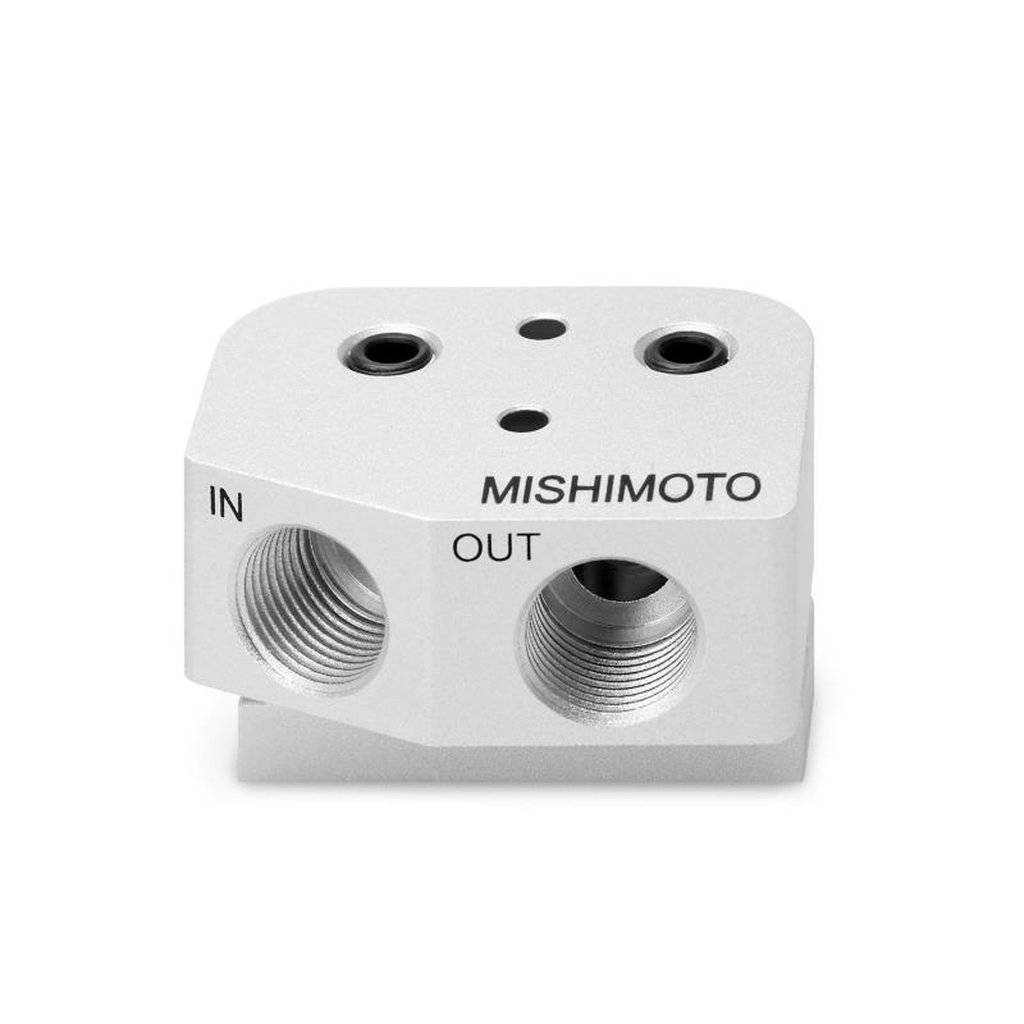 MISHIMOTO MMOC-GTO-04 LS1/LS2 Front-Sump Race Oil Cooler Kit, Silver Photo-2