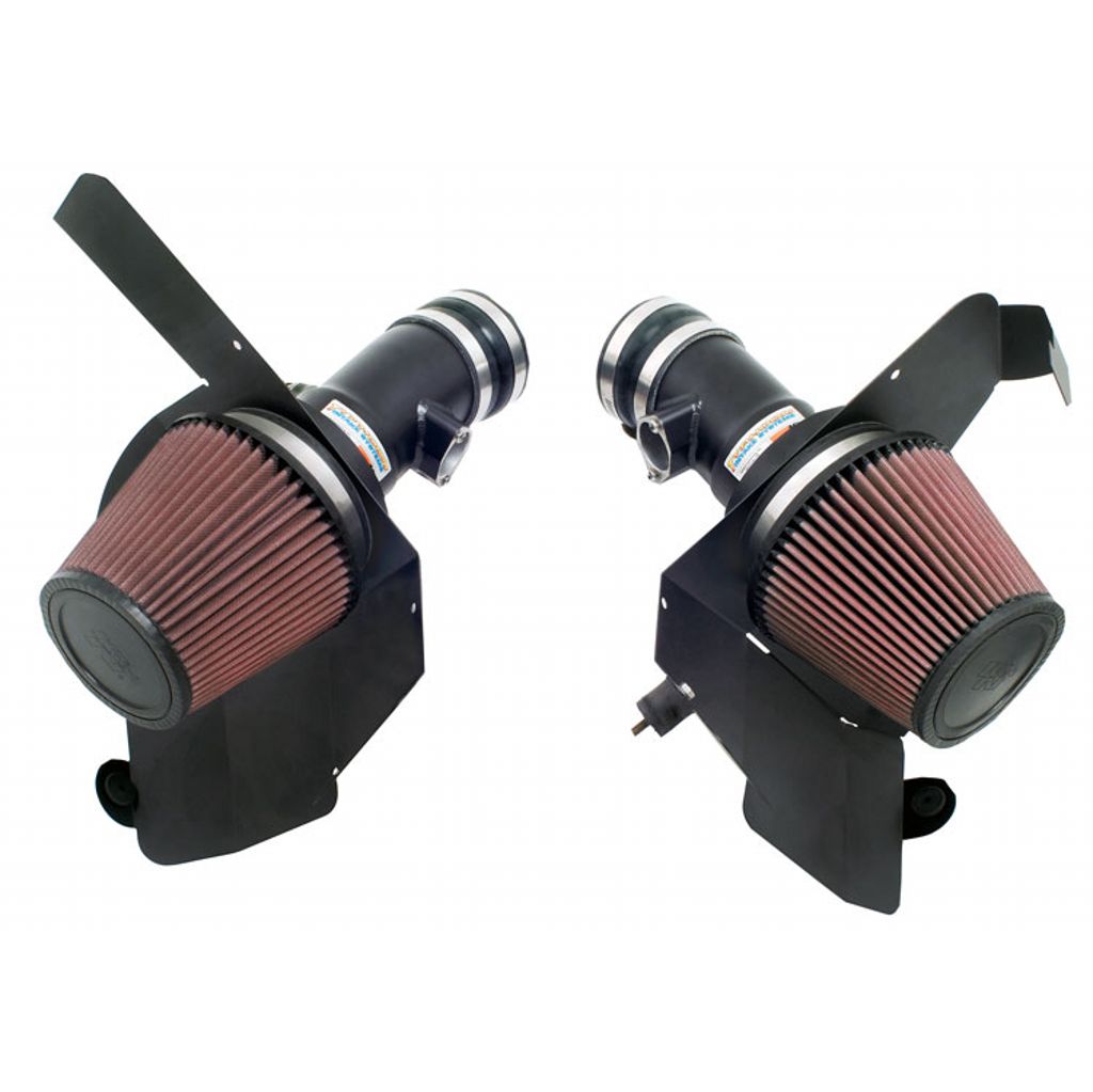 K&N 69-2003TFK Performance Air Intake System TYPHOON; BMW M5 5.0L, 06-07 (FLAT BLACK) Photo-0