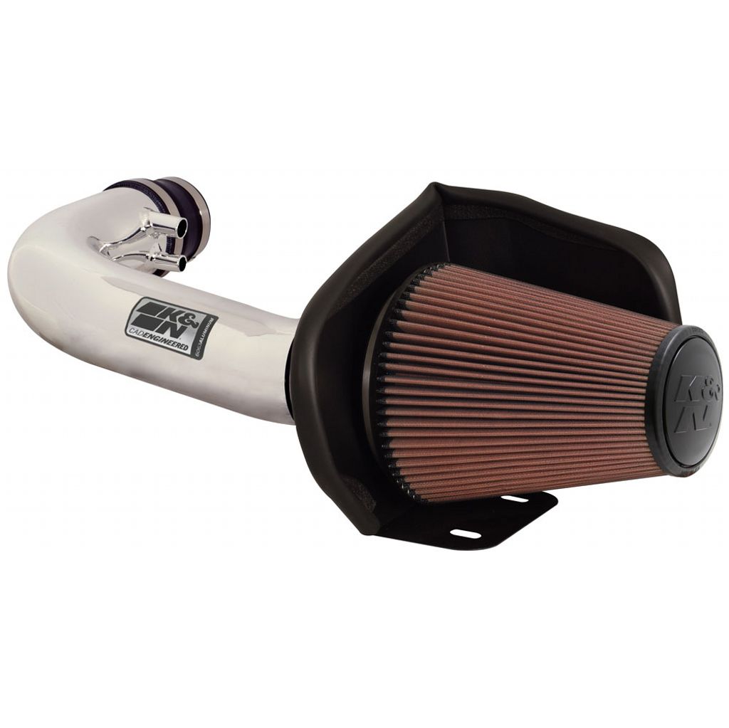 K&N 77-2514KP Performance Air Intake System PERF. INTAKE KIT; FORD F150, V8-4.6L/5.4L, 97-04; POLISHED Photo-0