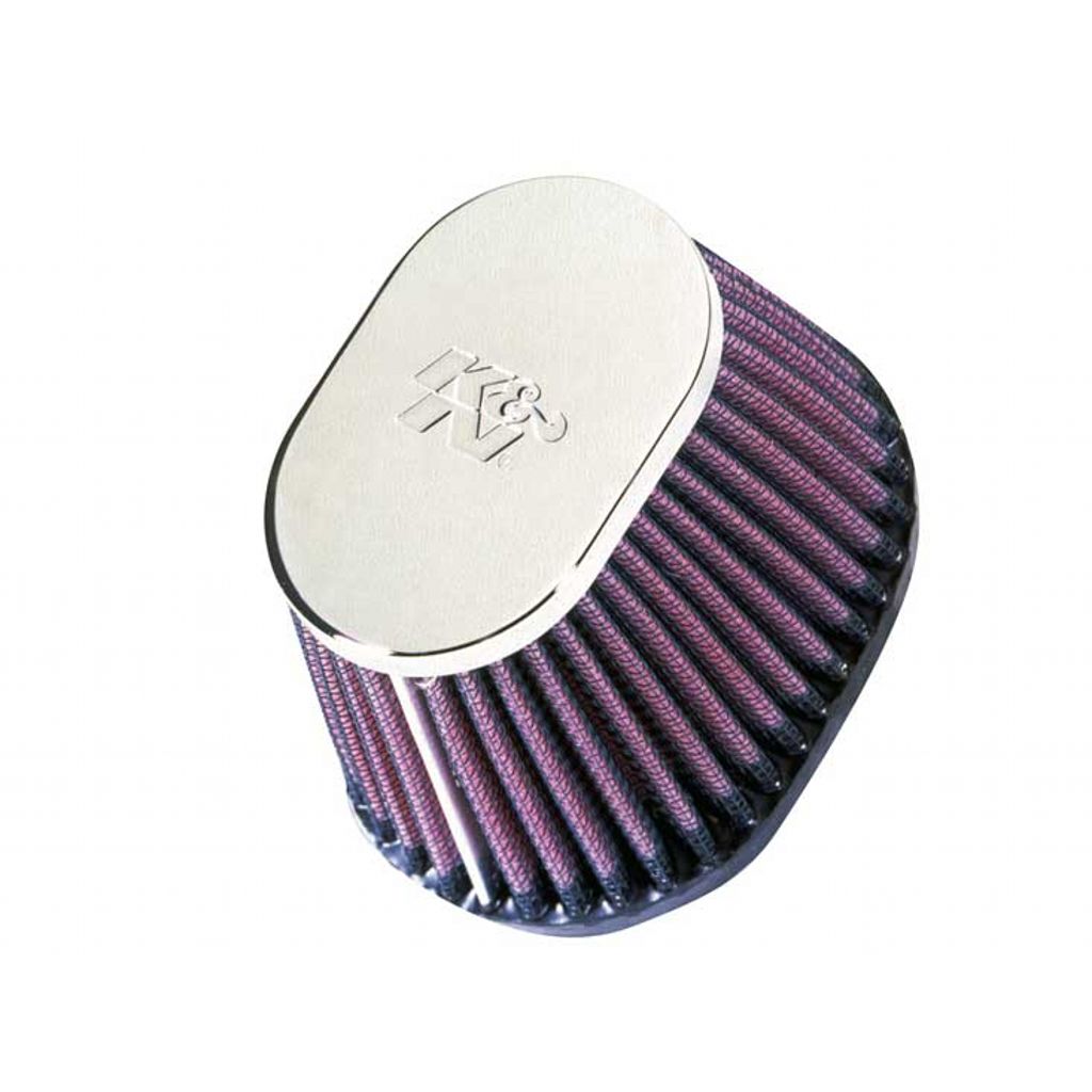 K&N RC-0981 UNIVERSAL Clamp-On Air Filter 2-1/8"FLG, 4" X 3"B, 3" X 2"T, 2-3/4"H Photo-0