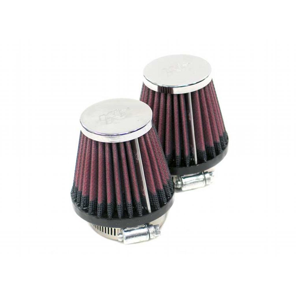 K&N RC-1252 UNIVERSAL Clamp-On Air Filter 2-1/4"FLG,3-1/2"B,2"T,4"H (2 PER BOX) Photo-0