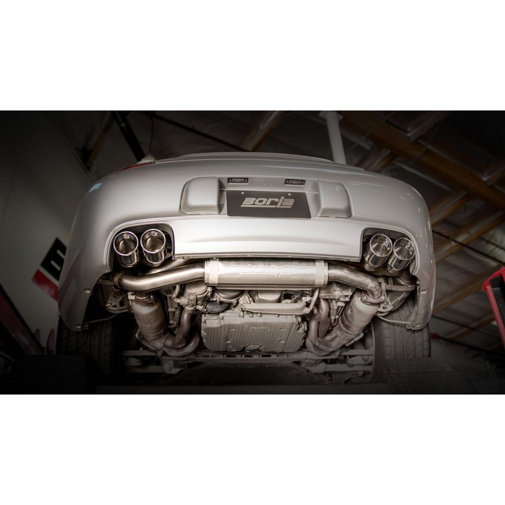 BORLA 140712 Cat-Back Exhaust S-Type PORSCHE 997.2 09-11 3.6L / 3.8L AT / MT RWD / AWD TIP: 3.5" RD X 4.5" Photo-1