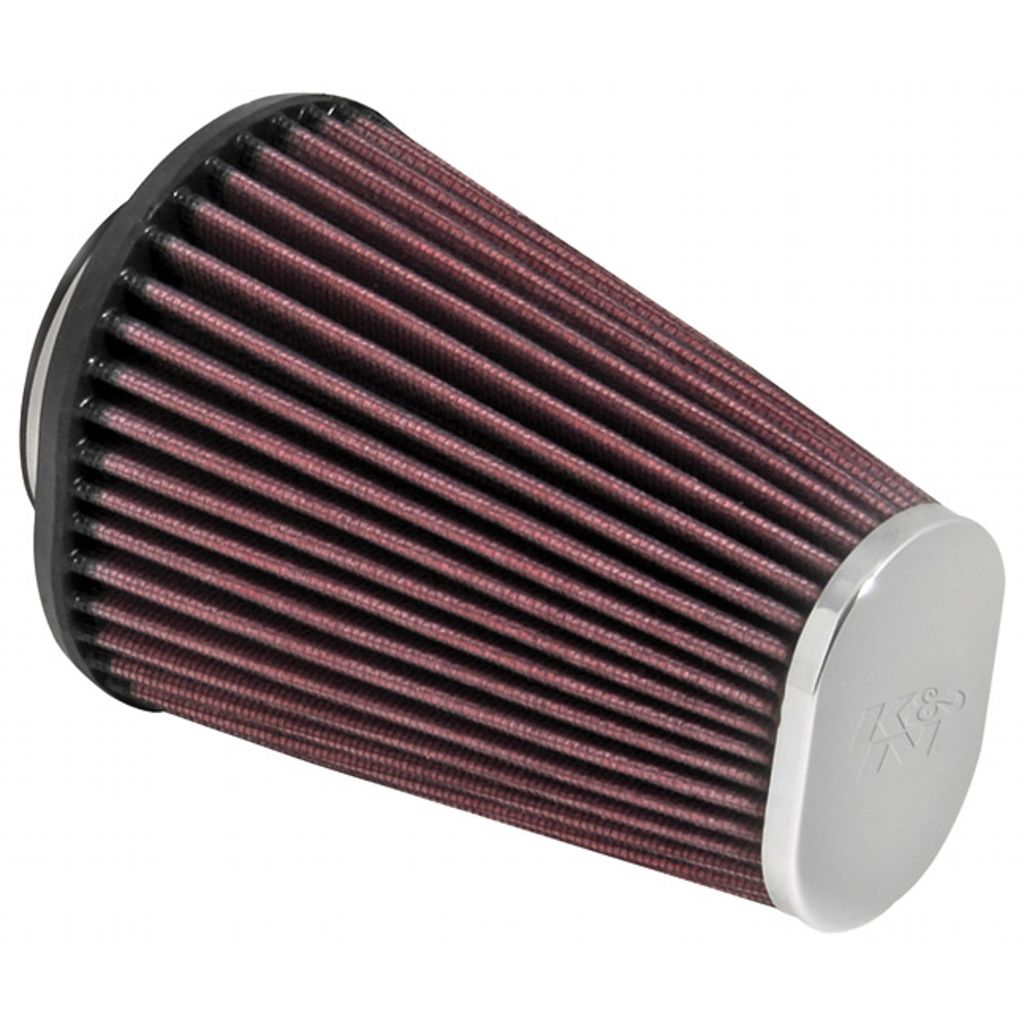 K&N RC-3680 UNIVERSAL Clamp-On Air Filter 2-7/16"FLG; 4-1/2 X 3-3/4B, 3" X 2"T, 6"H. Photo-0