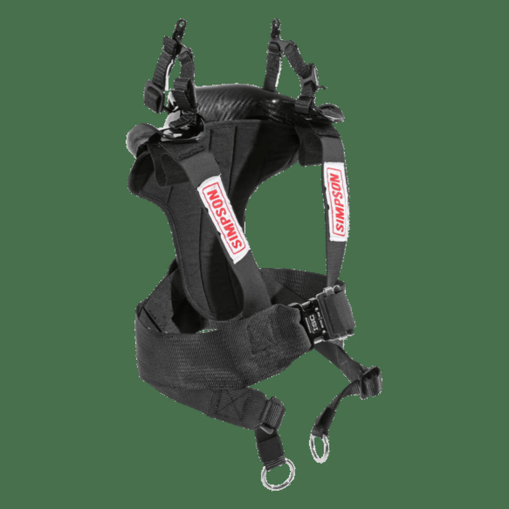 SIMPSON HYS.XSM.11.M61 Neck restraint (FIA) HYBRID S, M61 Anchors (included), carbon, size XS Photo-3
