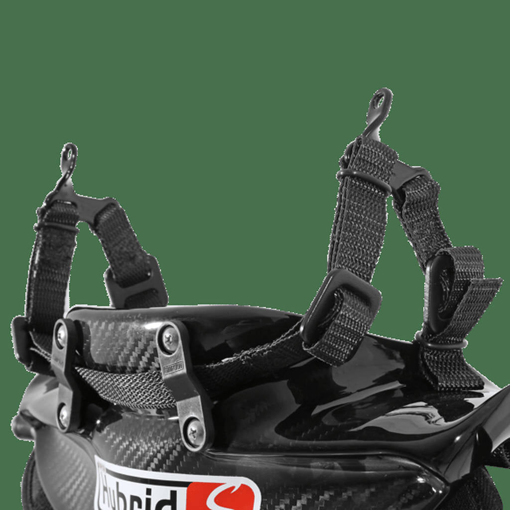 SIMPSON HYS.SML.11.M61 Neck restraint (FIA) HYBRID S, M61 Anchors (included), carbon, size SML Photo-2