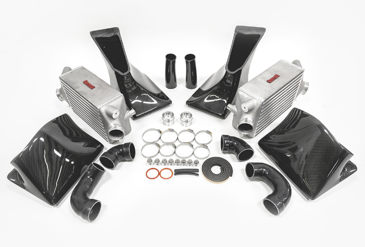 AMS ALP.23.09.0001-1 Intercooler Kit PORSCHE 991.1 (with Carbon Fiber Shrouds) Photo-0
