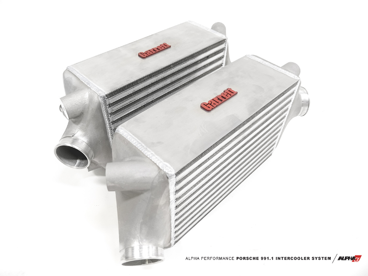 AMS ALP.23.09.0001-1 Intercooler Kit PORSCHE 991.1 (with Carbon Fiber Shrouds) Photo-2