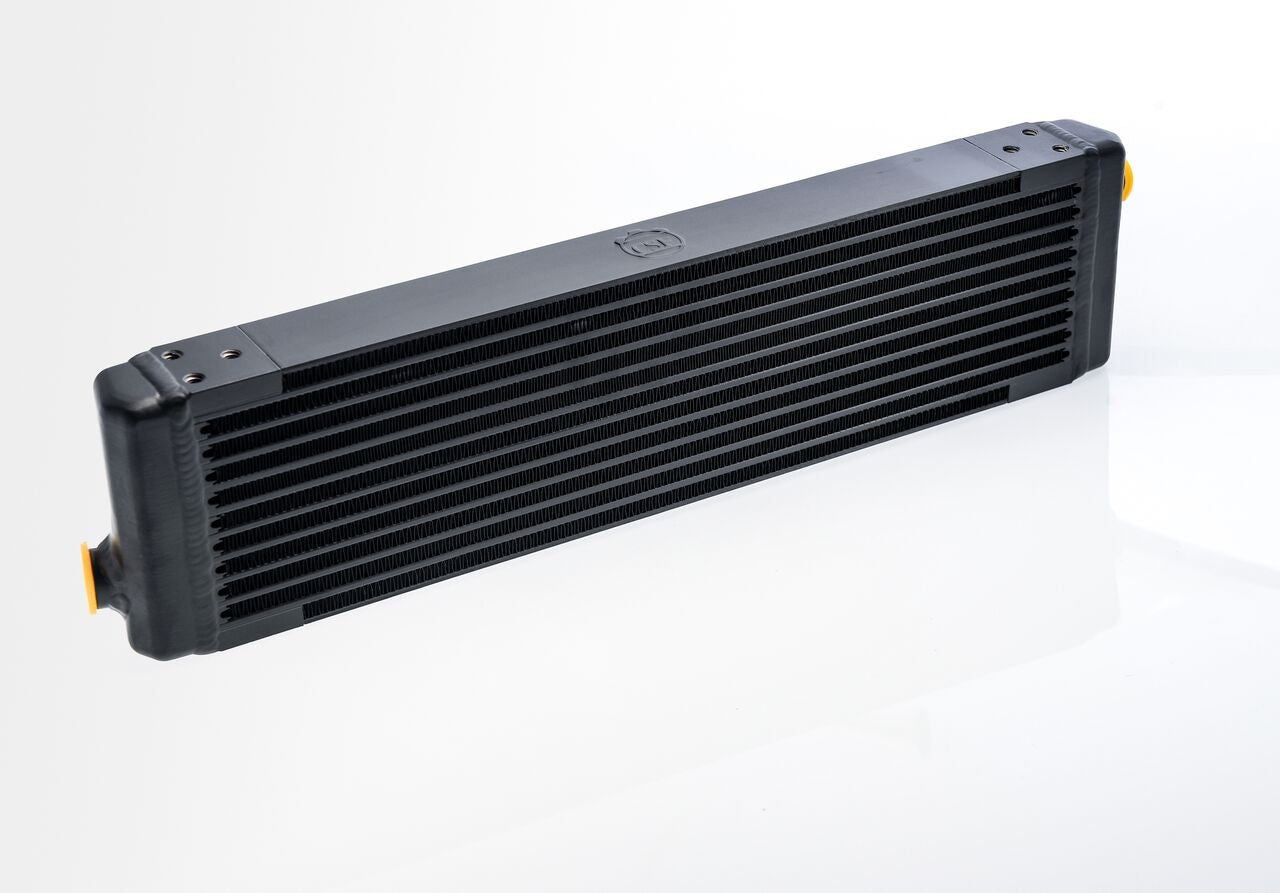 CSF 8111 UNIVERSAL Signal-Pass Oil Cooler w/Direct Fitment for PORSCHE 911 center front oil cooler (RSR Style) - M22 x 1.5 connections - 24L x 5.75H x 2.16W Photo-0