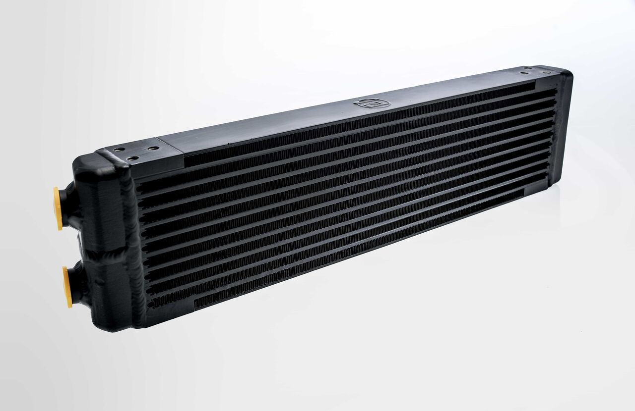 CSF 8110 UNIVERSAL Dual-Pass Oil Cooler w/Direct Fitment for PORSCHE 911 center front oil cooler (RS Style) - M22 x 1.5 connections - 24L x 5.75H x 2.16W Photo-0