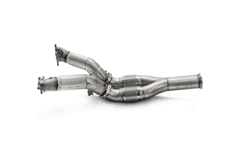 AKRAPOVIC DP/L-NI/SS/1 Downpipe / Link Pipe Set (SS) for Stock Turbochargers for NISSAN GT-R (R35) 2008-2024 Photo-0