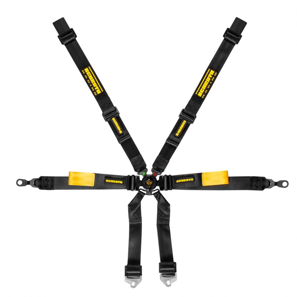 SCHROTH 94710-0 Seat Belt Enduro 6-point 2" (50 mm) 2x2, Black for PORSCHE 911 (996 / 997) Photo-0