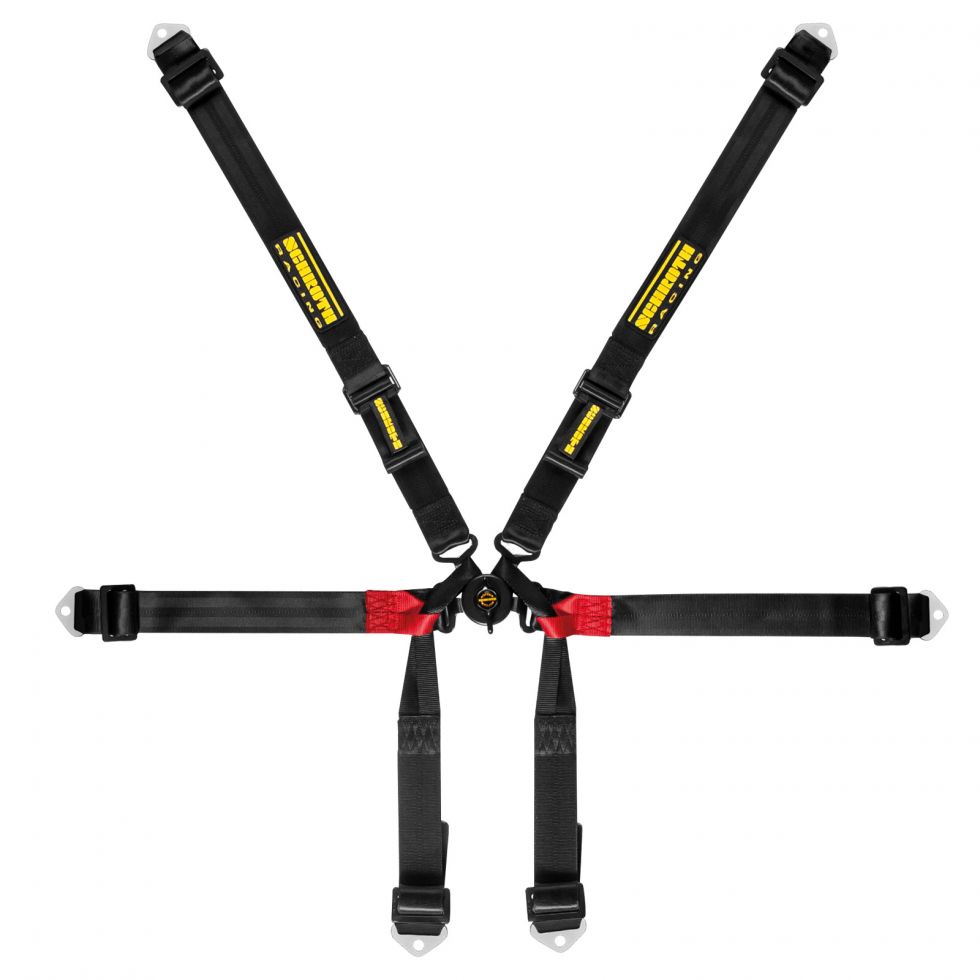 SCHROTH 94620-0 Seat Belt Formula 2x2 6-point 2" (50 mm), FIA 8853-2016, Black Photo-0