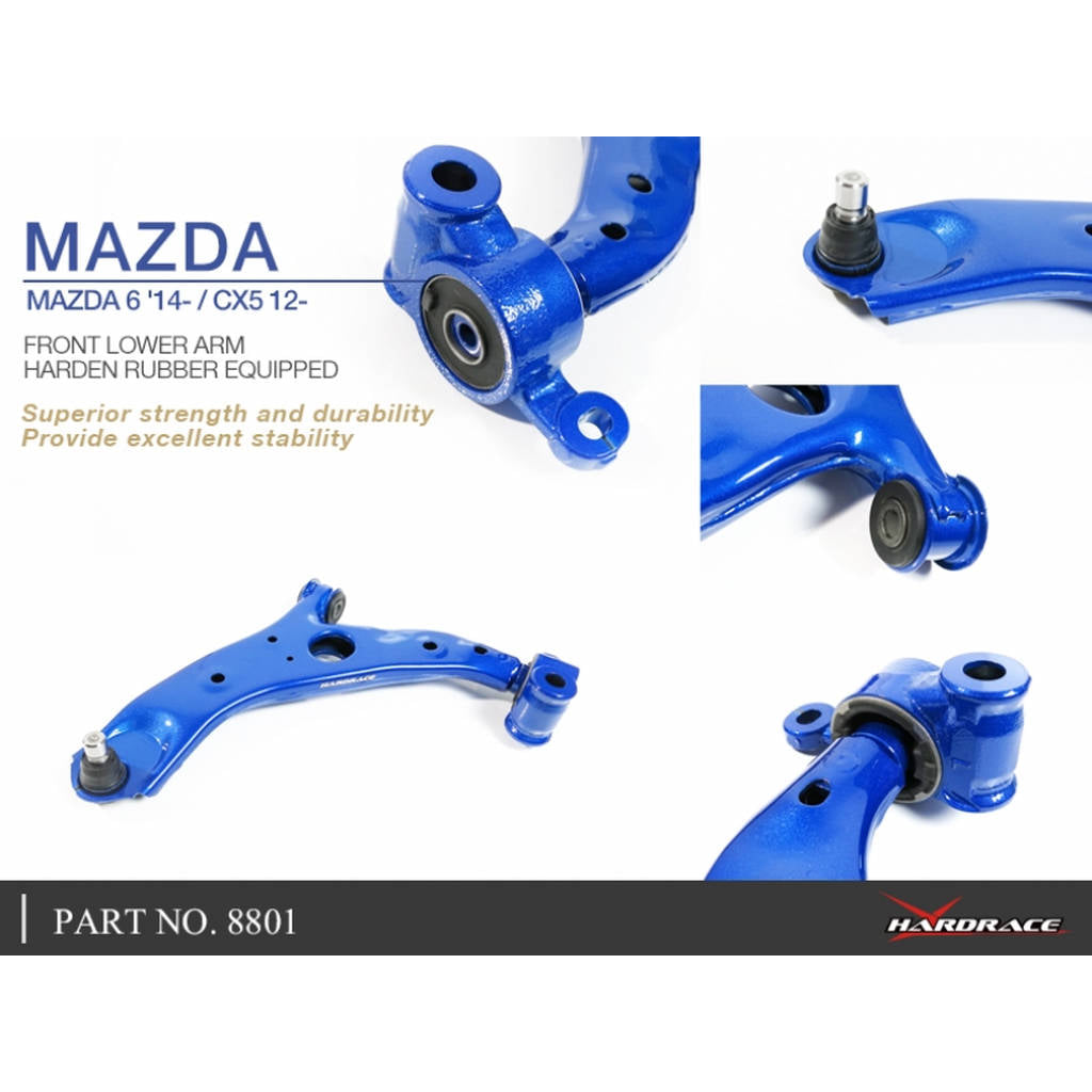 HARDRACE 8801 FRONT LOWER ARM MAZDA 6 / ATENZA 3rd GJ 2014- / MAZDA CX-5 KE 2012 Photo-4