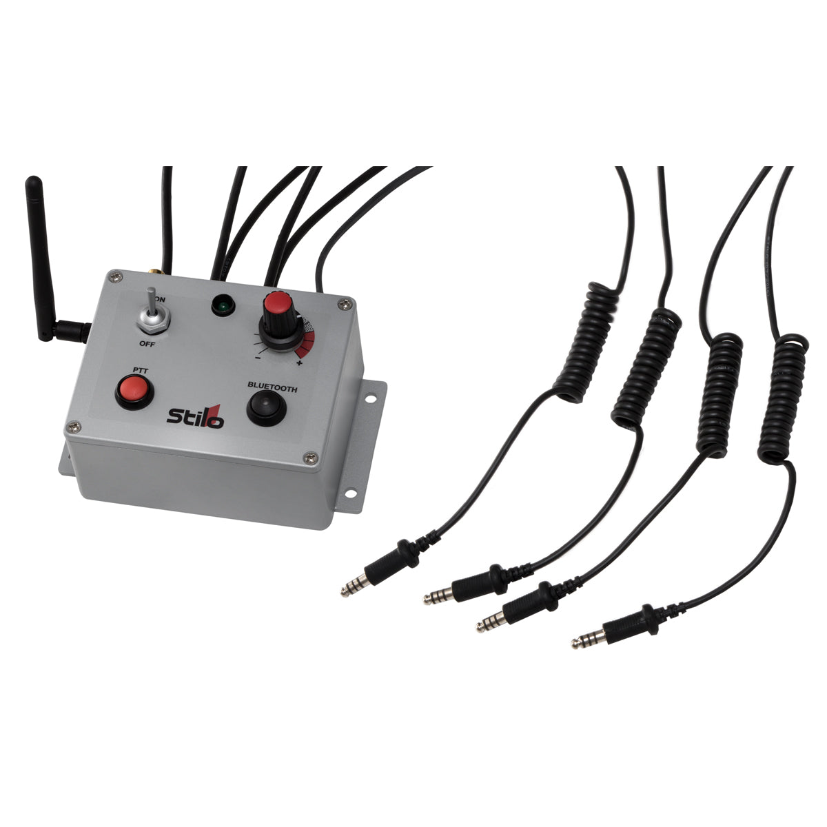 STILO DB0203 Waterproof Offshore intercom unit 4 helmets with radio connection, PTT and Bluetooth Photo-0