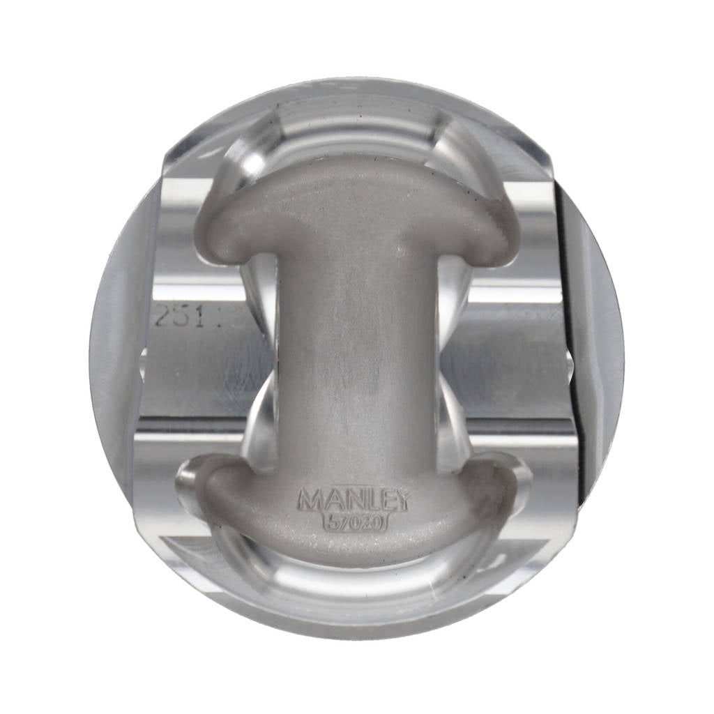 MANLEY 641000CE-6 Piston Set (98.00 mm Bore, 1.350" CH, -2.00 CC) for NISSAN 3.8L VR38DETT Photo-7