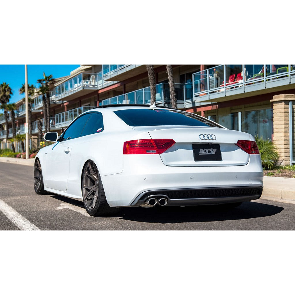 BORLA 140733 Exhaust system S-TYPE TIP 3.5 "X 2.75" OV X 3.96 for AUDI A5 2.0L I4 TURBO Photo-1