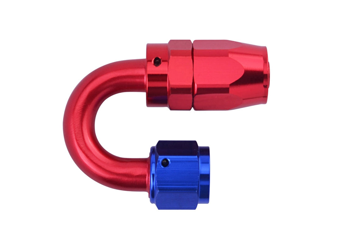 ARD ARTP6001-1808-RED/BLU Fitting PTFE Hose Ends AN8 180° Degree Red/Blue Photo-0