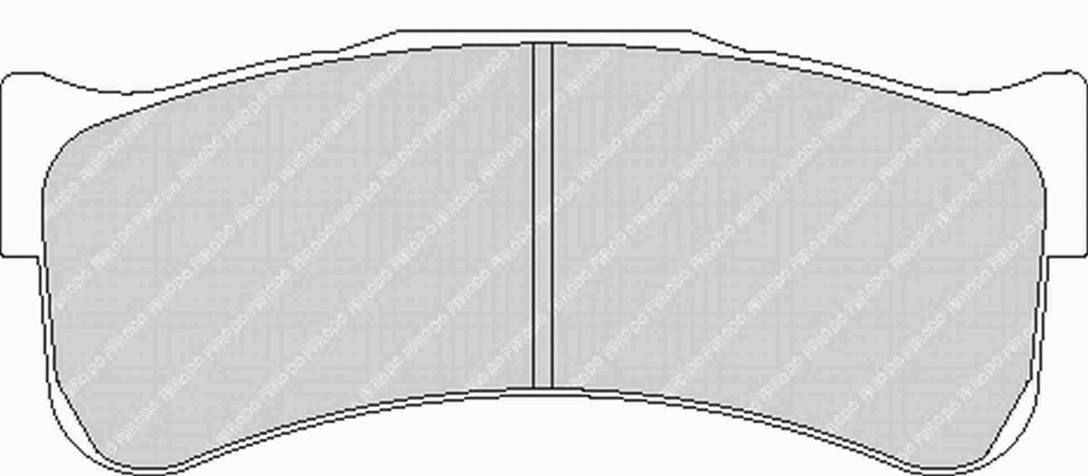 FERODO FRP3031GB Front Brake Pads DS3.12 for ASTON MARTIN Vantage GTE / FERRARI 430 GT2 Photo-0