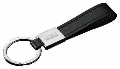 HKS 51007-AK222 LEATHER KEYRING BLACK LOGO HKS 32 x 110 x 5(mm) Photo-0