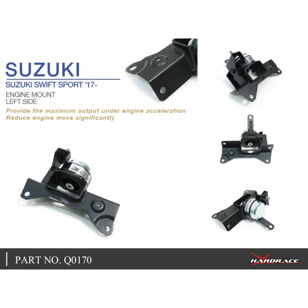 HARDRACE Q0170 ENGINE MOUNT, LH 1 PCS/SET SUZUKI SWIFT SPORT 17- Photo-4