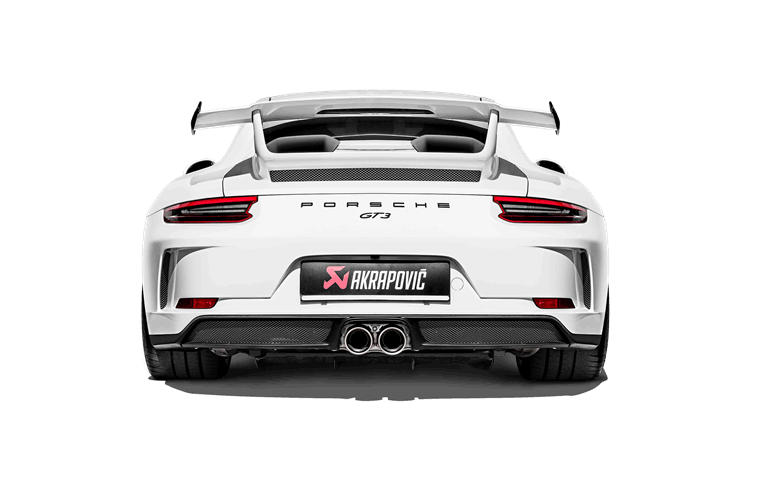 AKRAPOVIC DI-PO/CA/6/G Rear Carbon Fiber Diffuser - High Gloss PORSCHE 911 GT3 (991.2) 2018-2019 ABE Type Approval Photo-2