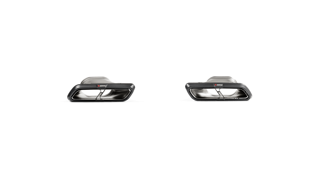 AKRAPOVIC TP-CT/46/G Tail pipe set (Carbon) - High Gloss MERCEDES-AMG E63/E63 S (W213) 2017-2019 ECE Type Approval Photo-1