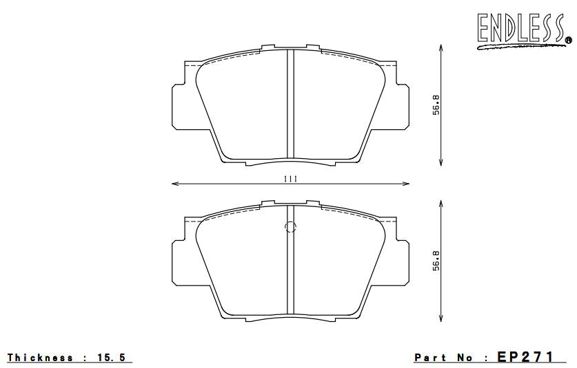 ENDLESS EP271SSY Brake pads Photo-0