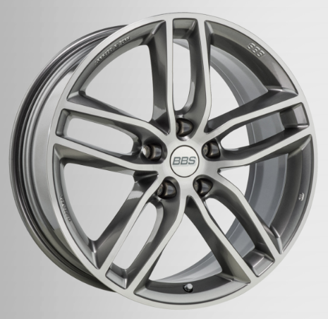 BBS 10018431 Wheel SX SX0102 Platinum Silver diamond-cut 8x18 PCD 5x120 ET30 CB82,0 PFS Photo-0