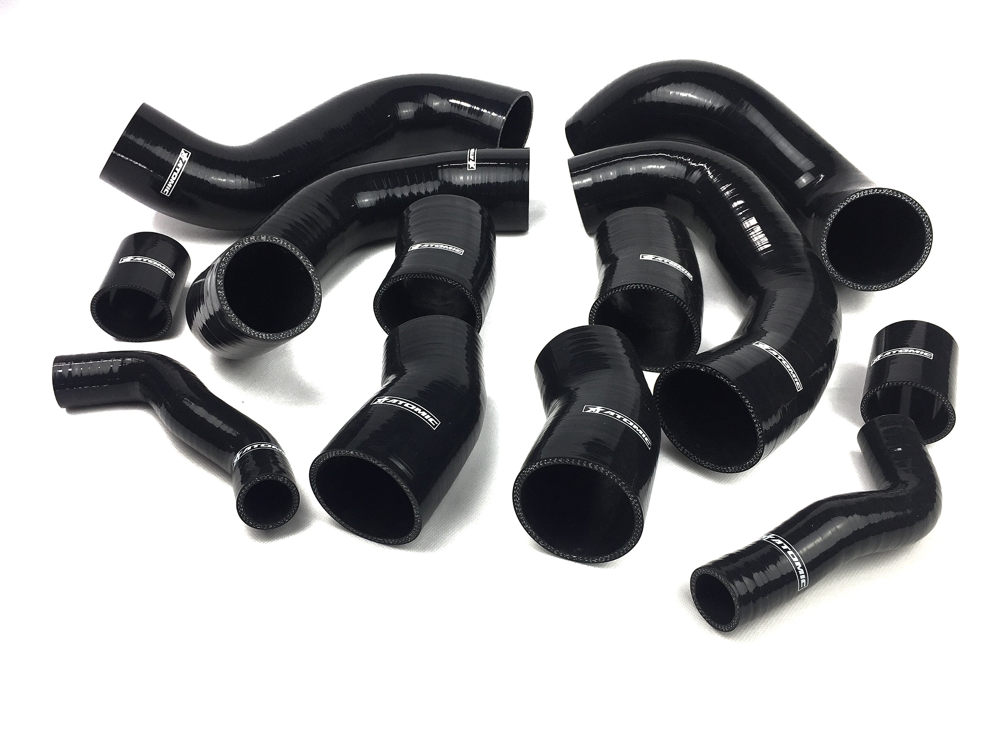 ARD N16 Intercooler hose kit for NISSAN R35 GT-R (Black) Photo-1