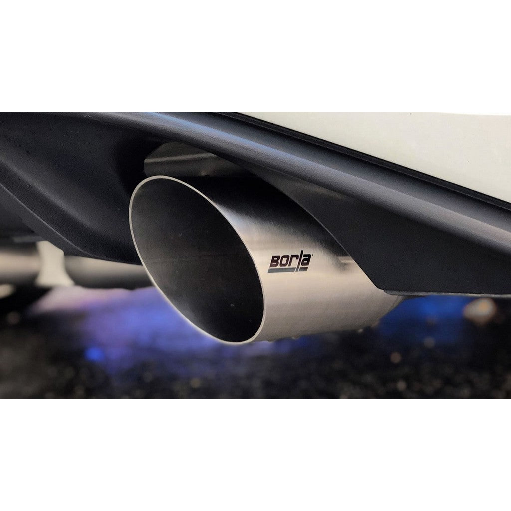 BORLA 140751SB Exhaust system "S-TYPE" TIP: 4" RD X 9.5" STAINLESS BRUSHED VW GTI MK7.5 2018 2.0L Photo-1