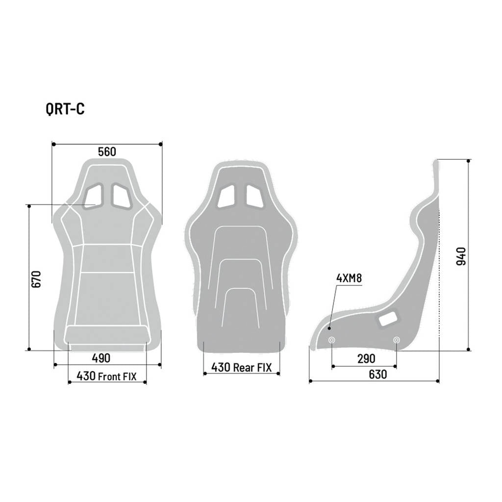 SPARCO 008025ZNR Racing seat QRT-C, FIA 8855-1999, carbon, black Photo-2