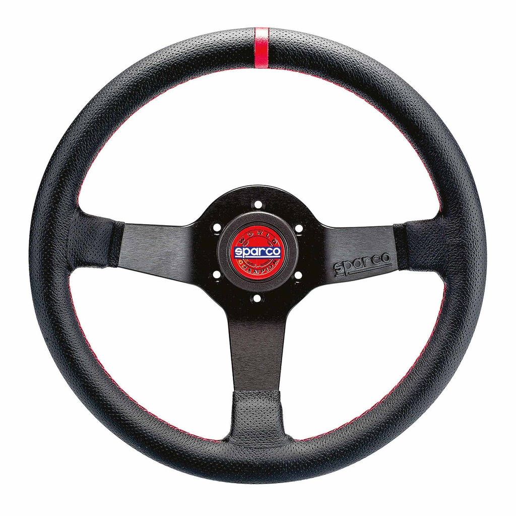 SPARCO 015R330CHAMPION CHAMPION Streering wheel, dia 330 mm, 65 mm, leather, black Photo-1