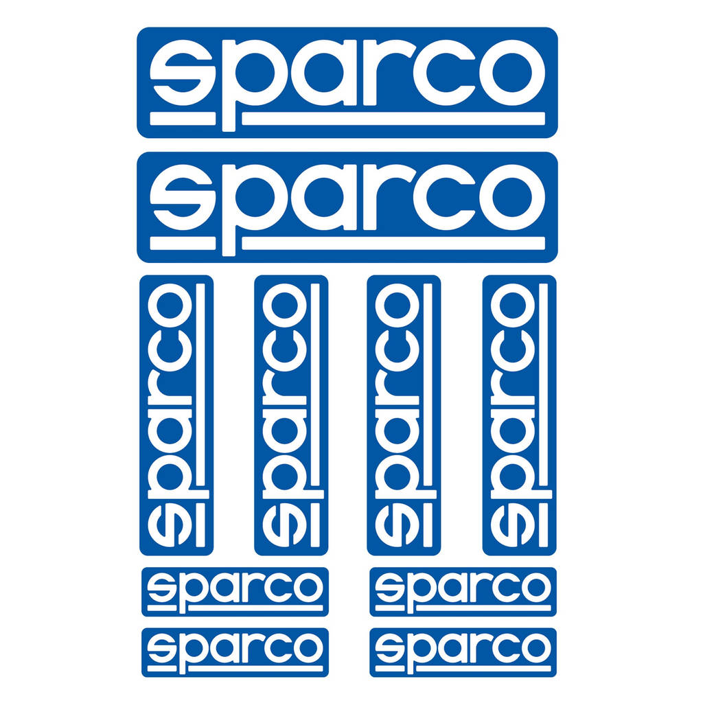 SPARCO 09003 Kit of stickers, 10 pcs Photo-0
