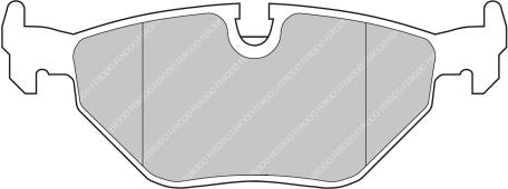 FERODO FDS578 Rear Brake Pads DS Performance for BMW M3 (E30 / E36) / M5 (E34) Photo-0