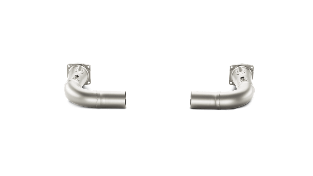 AKRAPOVIC L-PO991T/2 Link-Pipe Set w/o Cat (Titanium) PORSCHE 911 Turbo/Turbo S (991) 2014-2015 W/O Approval Photo-1