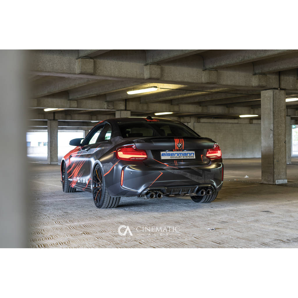 EISENMANN B5462.00904.C Exhaust System RM 4x Ø 90mm Tip Carbon chrome/black BMW F87 M2 Competition Photo-2
