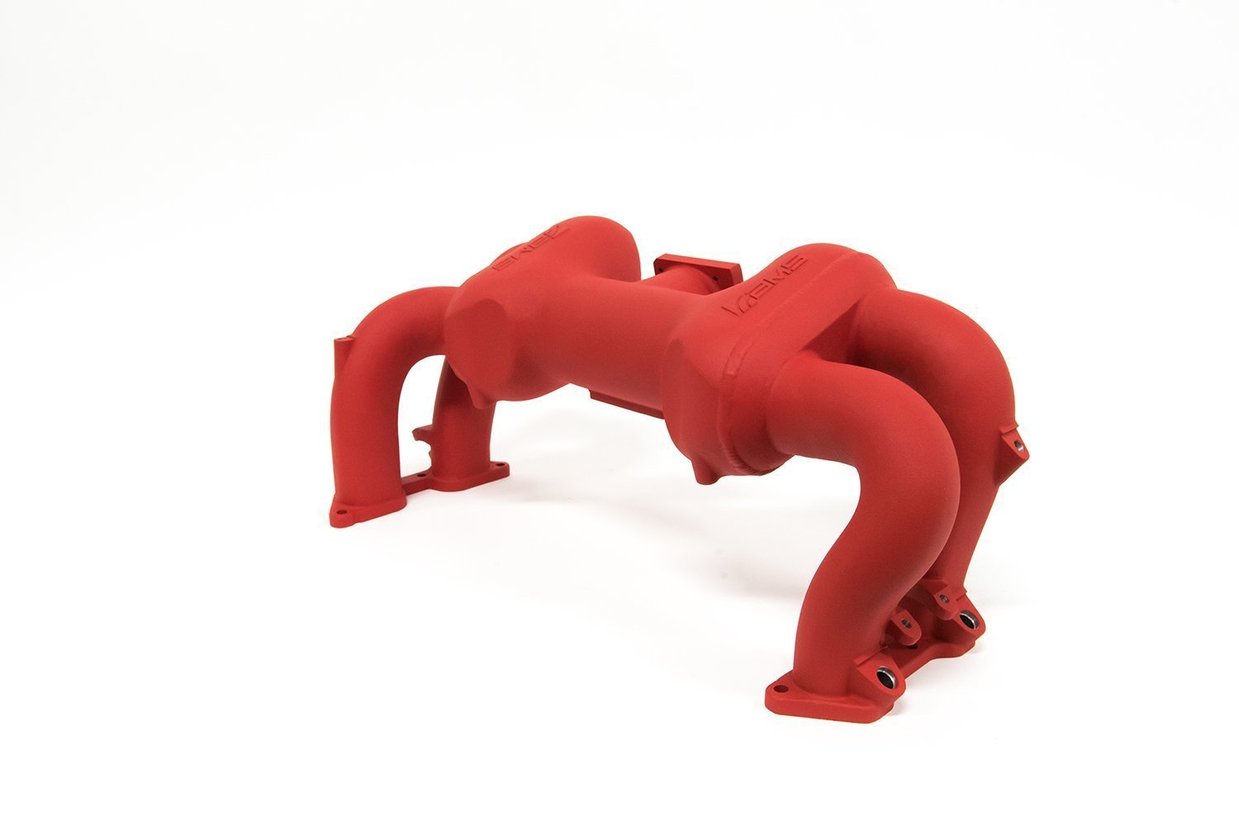 AMS AMS.31.08.0001-2 Intake manifold SUBARU EJ25 (texture red powder coating) Photo-0