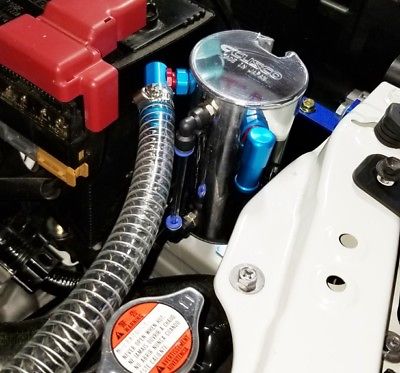 CUSCO 60J 009 A Street oil catch tank (0.6 liter tank, d=15 hose) for SUZUKI Swift Sport (ZC33S) Photo-0