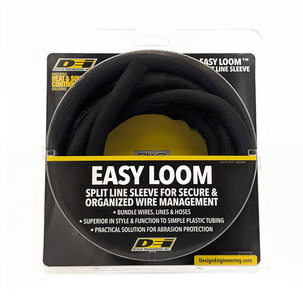 DEI 010666 Split Wire Sleeve Easy Loom 10mm-3/8" x 10' Black Photo-6