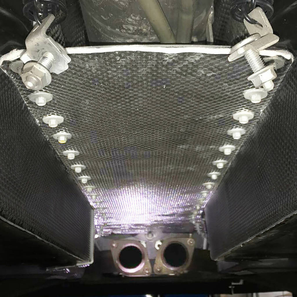 DEI 050526 Transmission Tunnel Shield CORVETTE C6 Transmission Tunnel Plate Thermal Shield Photo-6
